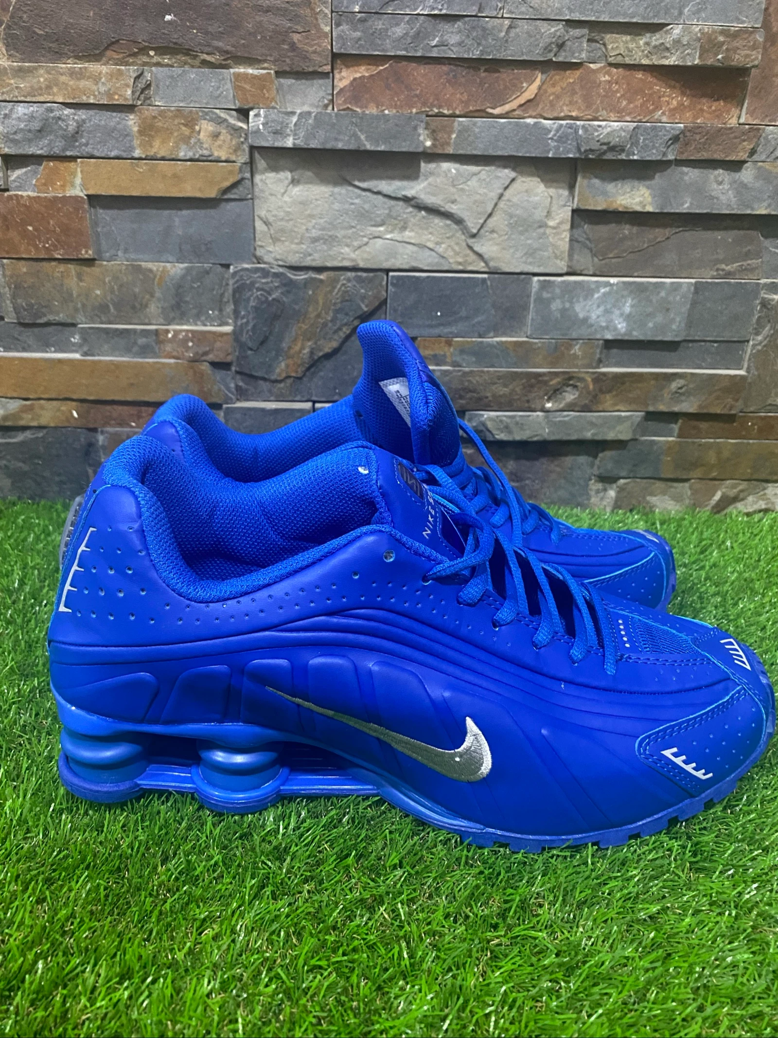 Nike Shox R4 Racer Blauw Metallic Zilver – photo 5